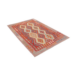 Hand Made Rug Kilim Afghanistan 124x177 Red Ora