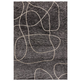 Rug Mason abstract black beige 160x230 cm