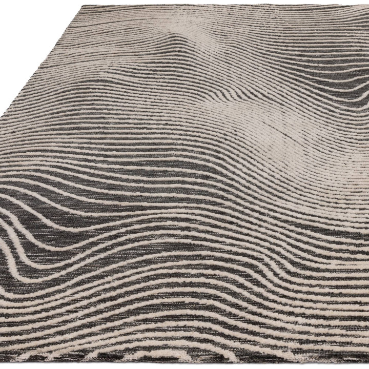 Rug Mason geometric black light beige 160x230 cm