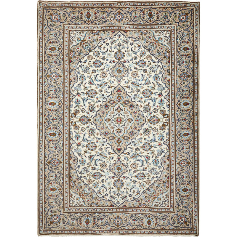 Kashan 202x295 Cm Kashan, Persia, Hand-carded Wool (warp:
