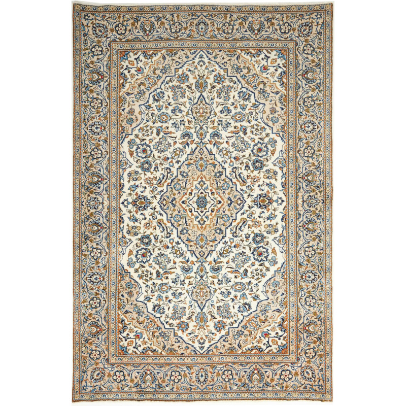 Kashan 200x304 Cm Kashan Persia Hand-carded Wool Cotton