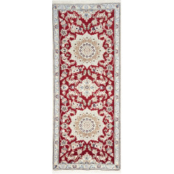 Nain 9la 80x200 Cm Nain 9la, Persia, Hand-carded Wool And