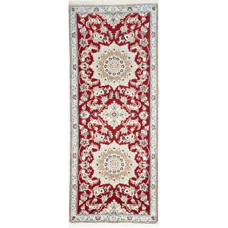 Nain 9la 80x200 Cm Nain 9la, Persia, Hand-carded Wool And