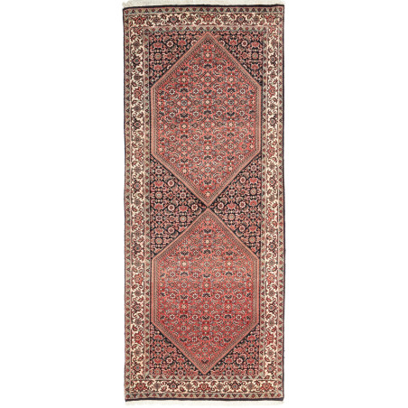 Bidjar 80x196 Cm Bidjar, Persia, Hand-carded Wool (warp: