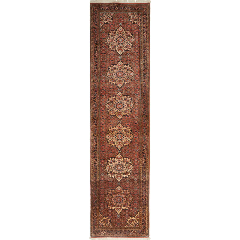 Bidjar 77x325 Cm Bidjar, Persia, Hand-carded Wool (warp: