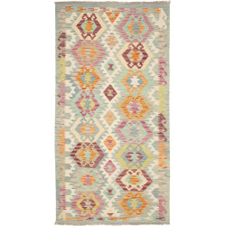 Hand Made Rug Kilim Afghanistan 99x200 Mint Blu