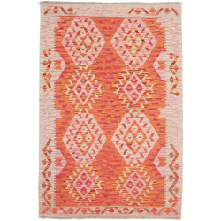 Hand Made Rug Kilim Afghanistan 107x158 Orange