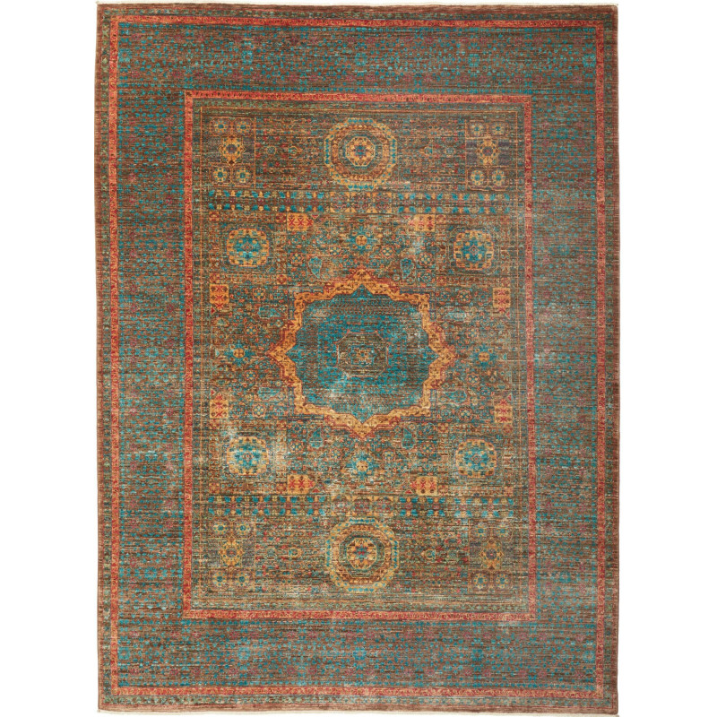 Rug Mamlouk Pakistan 172x233 Petrol Blue Brown