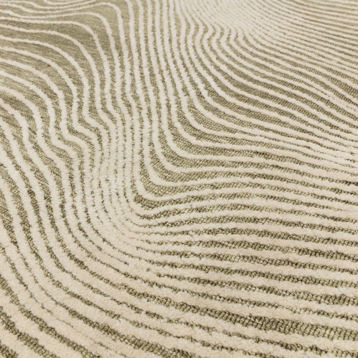 Rug Mason abstract olive green beige 160x230 cm