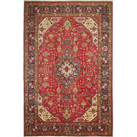 Tabriz 197x300 Cm Tabriz, Persia, Hand-carded Wool (warp: