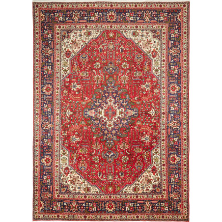 Tabriz 204x286 Cm Tabriz, Persia, Hand-carded Wool (warp: