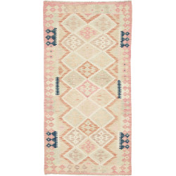 Hand Made Rug Kilim Afghanistan 98x191 Pale Pin
