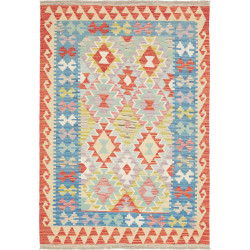 Hand Made Rug Kilim Afghanistan 120x175 Sky Blu