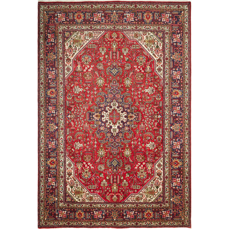 Tabriz 203x304 Cm Tabriz, Persia, Hand-carded Wool (warp: