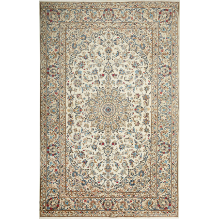 Kashan 193x300 Cm Kashan, Persia, Hand-carded Wool (cotton