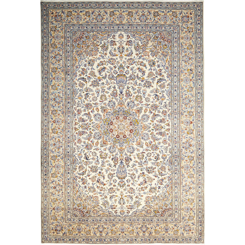 Kashan 206x315 Cm Kashan, Persia, Hand-carded Wool (warp: