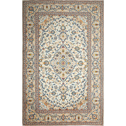 Kashan 193x300 Cm Kashan, Persia, Hand-carded Wool (cotton