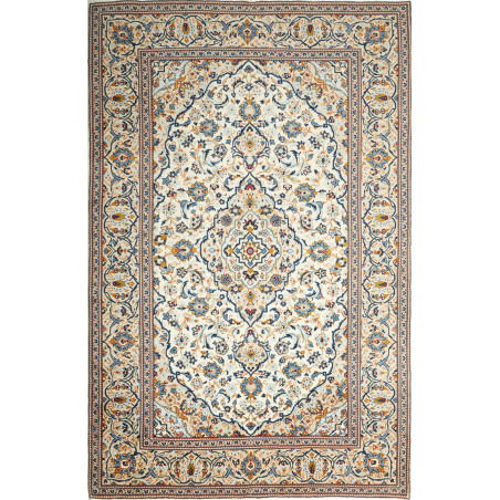 Kashan 193x300 Cm Kashan, Persia, Hand-carded Wool (cotton