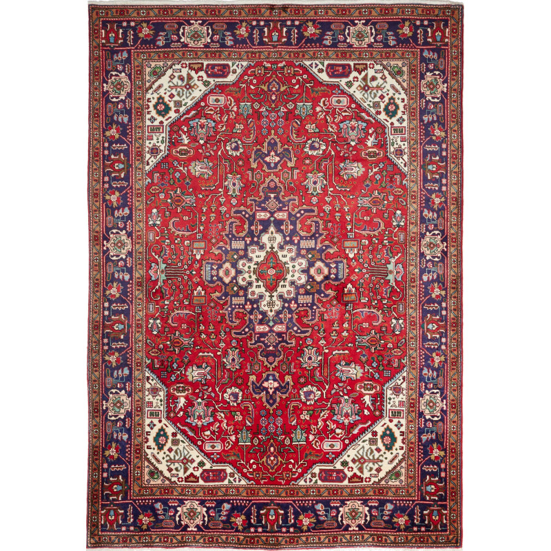 Tabriz 198x287 Cm Tabriz Persia Hand-carded Wool Cotton