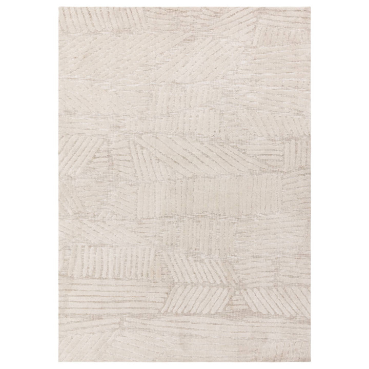 Tappeto Mason geometrico beige e avorio 160x230