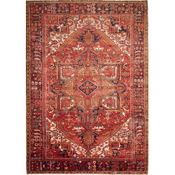 Rug Gorawan Persia 246x355 Deep Red Navy Blue