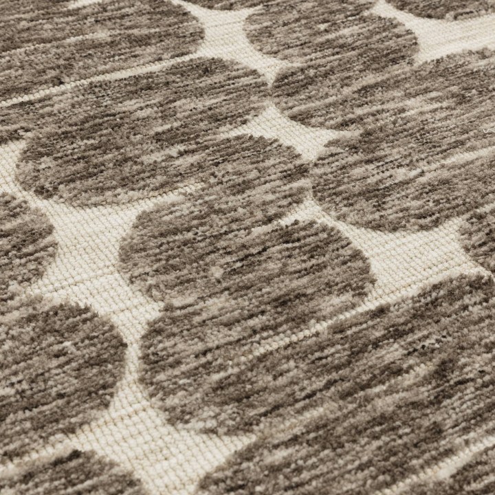 Tappeto Mason geometrico marrone e beige 120x170