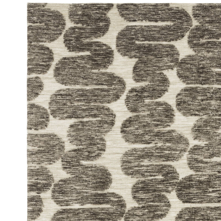 Tappeto Mason geometrico marrone e beige 160x230