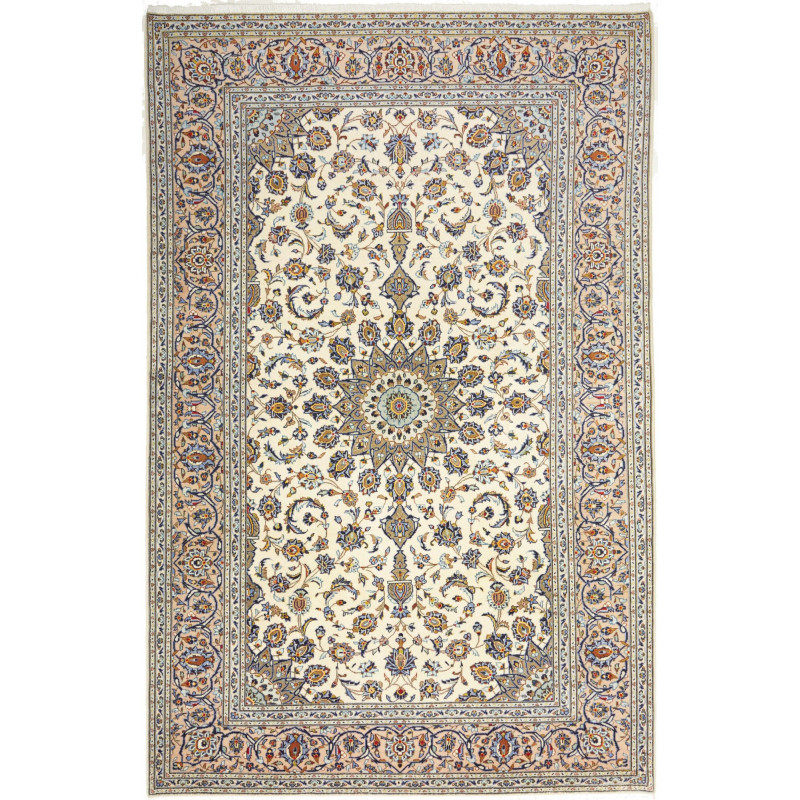 Kashan 197x305 Cm Kashan Persia Hand-carded Wool (cotton