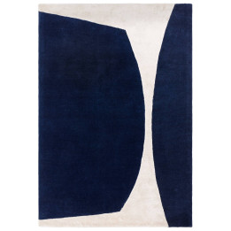 Tappeto Matrix astratto blu e beige 200x300 cm