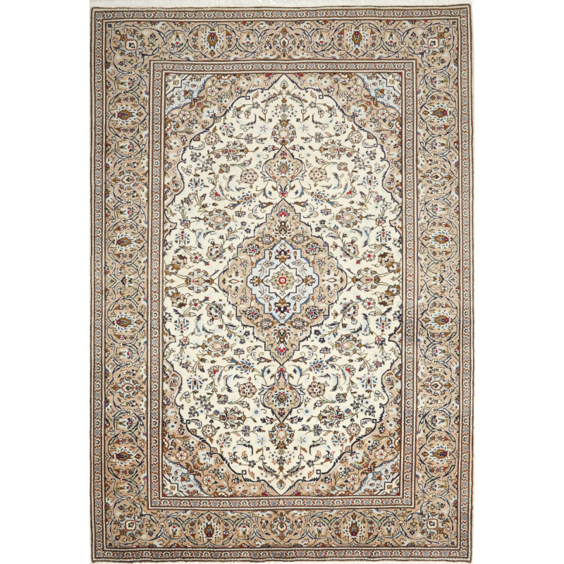 Kashan 200x290 Cm Kashan, Persia, Hand-carded Wool (warp: