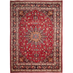 Mashad 244x340 Cm Mashad, Persia, Hand-carded Wool, Cotton,