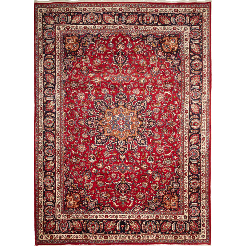 Mashad 244x340 Cm Mashad, Persia, Hand-carded Wool, Cotton,
