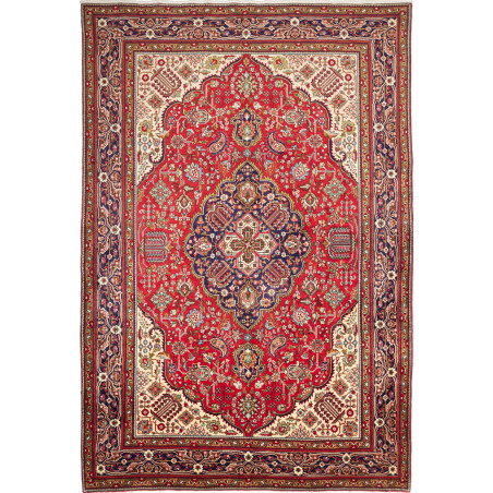 Tabriz 202x300 Cm Tabriz, Persia, Hand-carded Wool (cotton