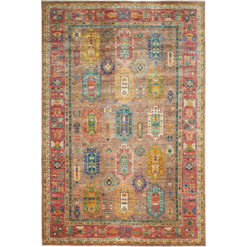 Rug Tribal Pakistan 204x302 Brown Red