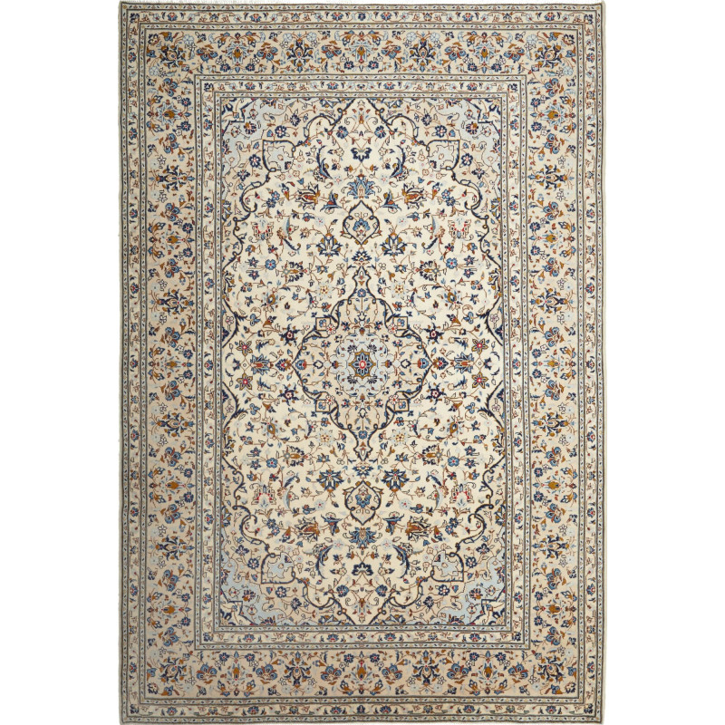 Kashan 197x300 Cm Kashan, Persia, Hand-carded Wool (warp: