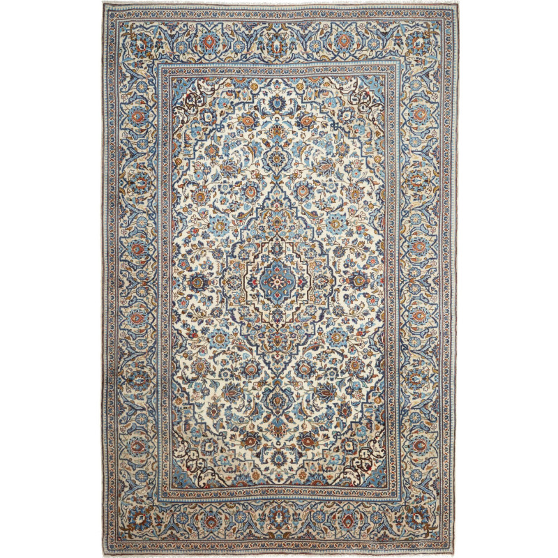 Kashan 197x305 Cm Kashan Persia Hand-carded Wool Cotton