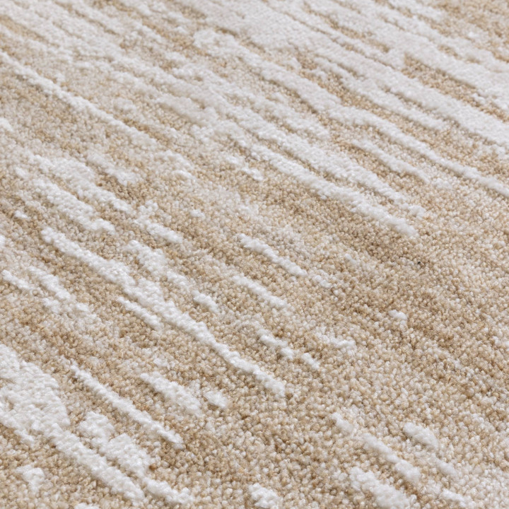 Rug Anders abstract beige taupe and white 160x24