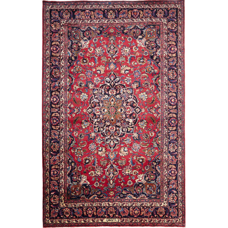 Mashad 204x325 Cm Mashad Persia Hand-carded Wool Cotton
