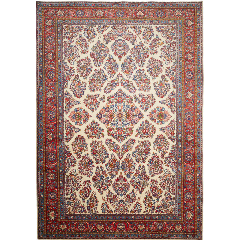 Sarough 243x350 Cm Sarough, Persia, Hand-carded Wool,