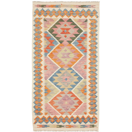 Hand Made Rug Kilim Afghanistan 101x192 Beige P