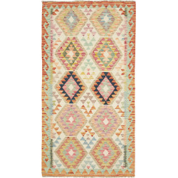 Hand Made Rug Kilim Afghanistan 100x192 Cream M