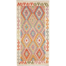 Hand Made Rug Kilim Afghanistan 102x200 Orange