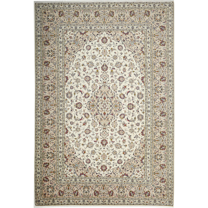 Kashan 200x290 Cm Kashan, Persia, Hand-carded Wool (cotton
