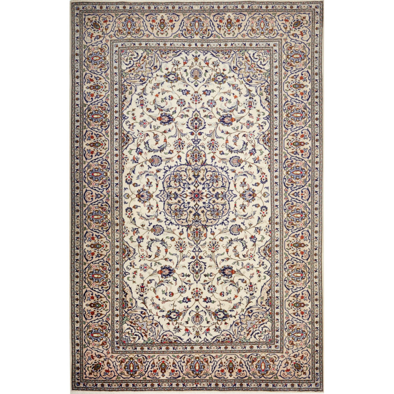 Kashan 203x315 Cm Kashan, Persia, Hand-carded Wool (warp: