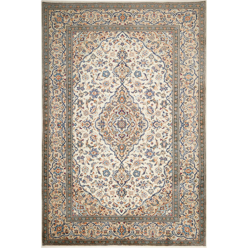 Kashan 200x297 Cm Kashan, Persia, Hand-carded Wool (cotton