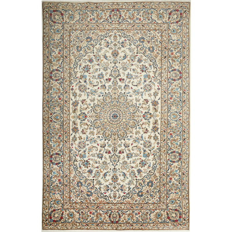 Kashan 193x300 Cm Kashan, Persia, Hand-carded Wool (cotton