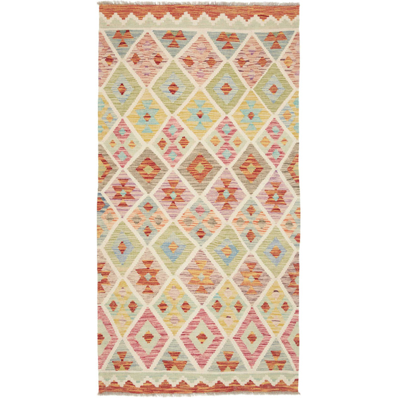 Hand Made Rug Kilim Afghanistan 105x202 Cream P