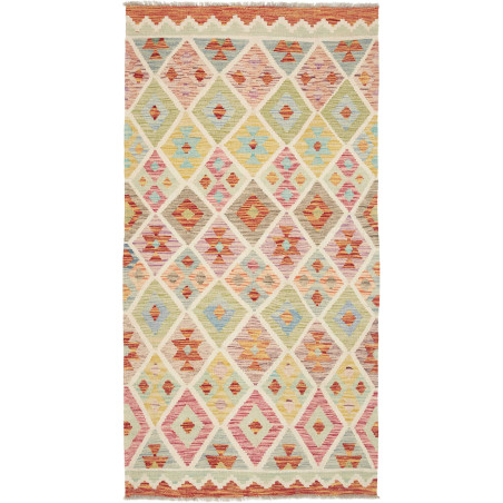 Hand Made Rug Kilim Afghanistan 105x202 Cream P