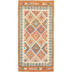 Hand Made Rug Kilim Afghanistan 100x197 Orange