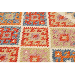 Hand Made Rug Kilim Afghanistan 100x197 Orange